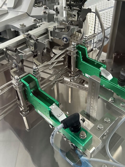 Nahansicht der Verpackungsmaschine